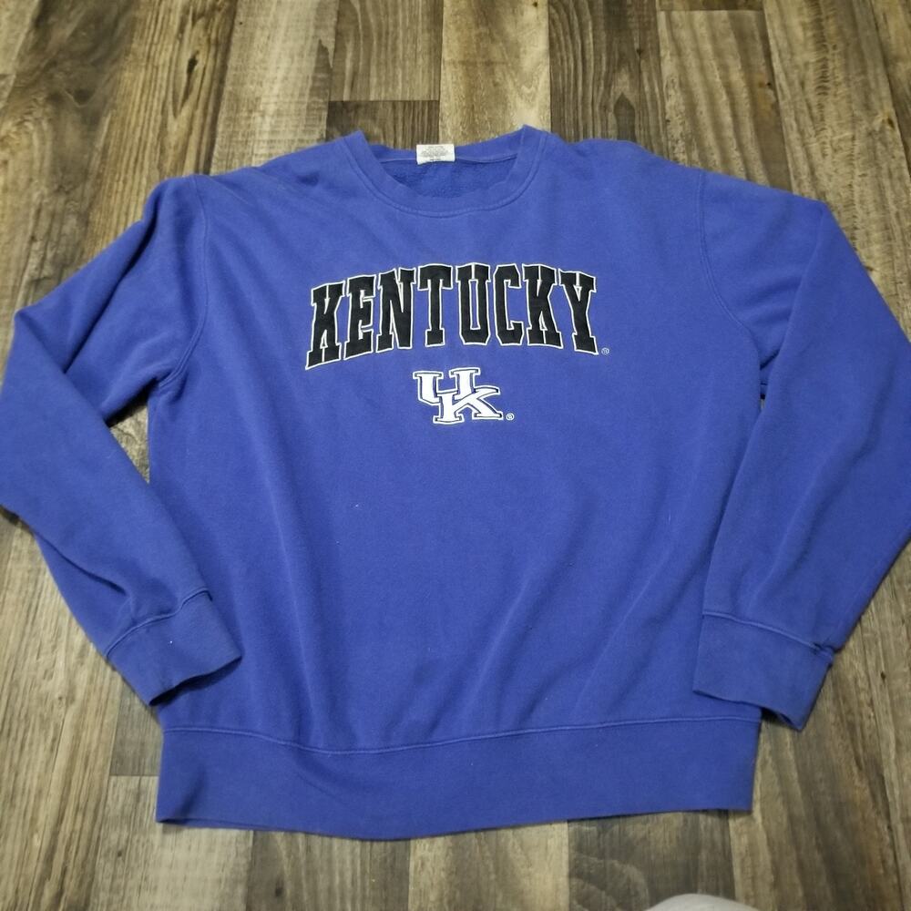 Vintage Kentucky Wildcats Sweatshirt Blue NCAA Football UK Y2K Stadium
